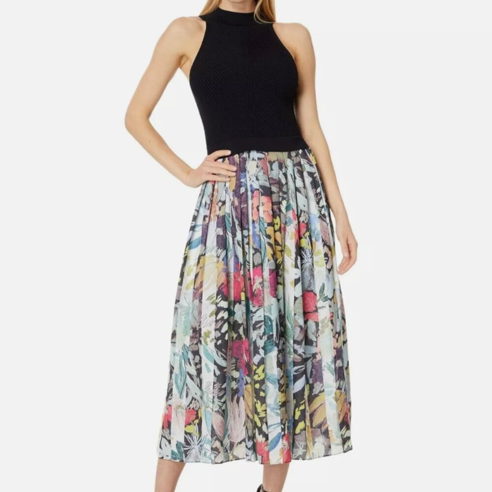 NWT -- TED BAKER Corino Mockable Pleated Dress (Size 1) - Picture 2 of 5